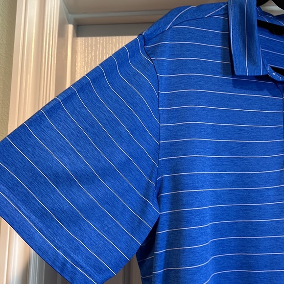 Walter Hagen Golf Striped Shirt Blue and White Large - Picture 4 of 9